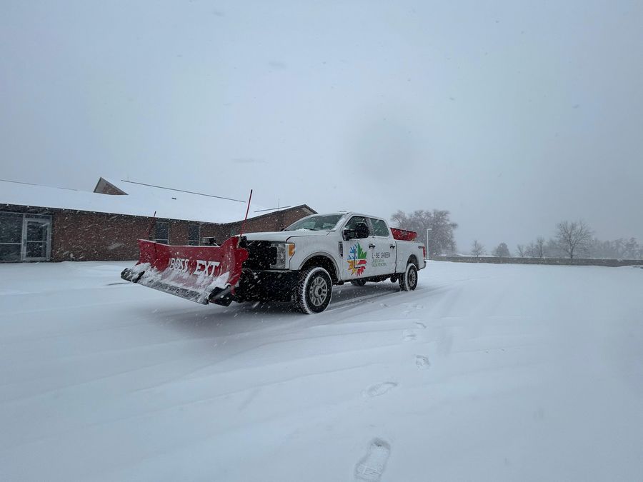 Plowing a lot during a snowstorm